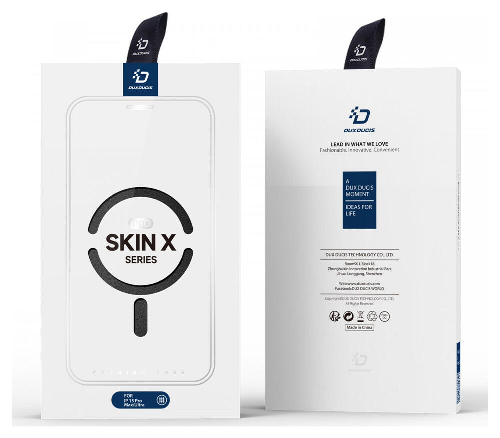 Dux Ducis Skin X Pro iPhone 15 Pro Max Hoesje MagSafe Book Case Zwart afbeelding 9