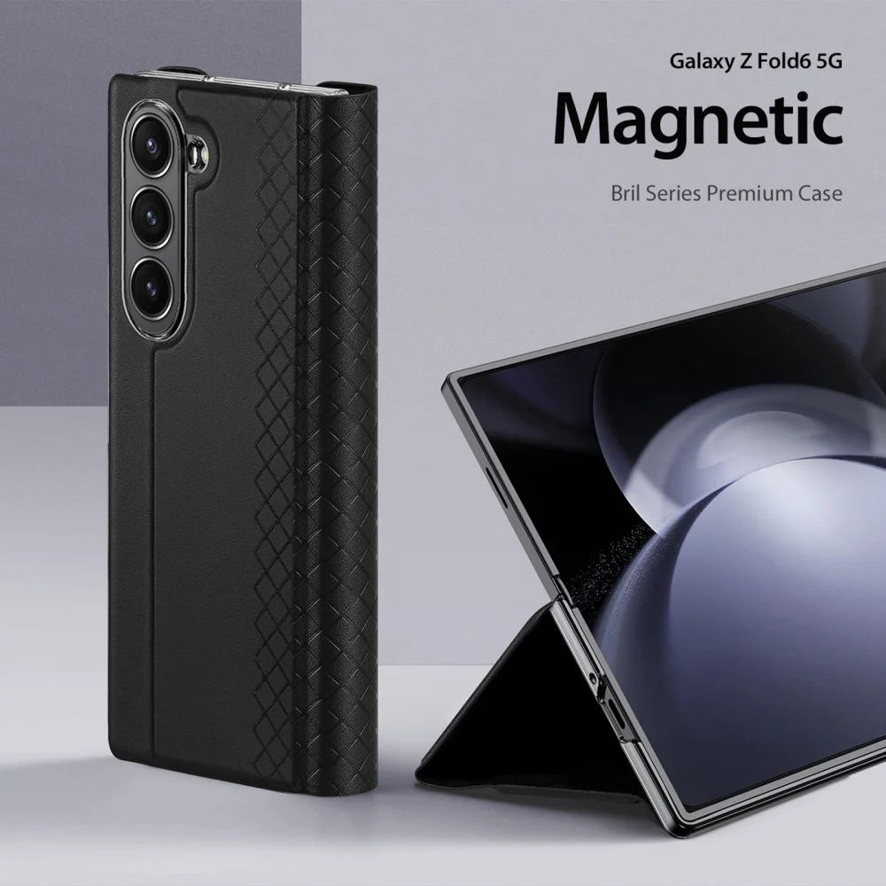 Dux Ducis Bril Samsung Galaxy Z Fold 5 Hoesje Back Cover Zwart afbeelding 3