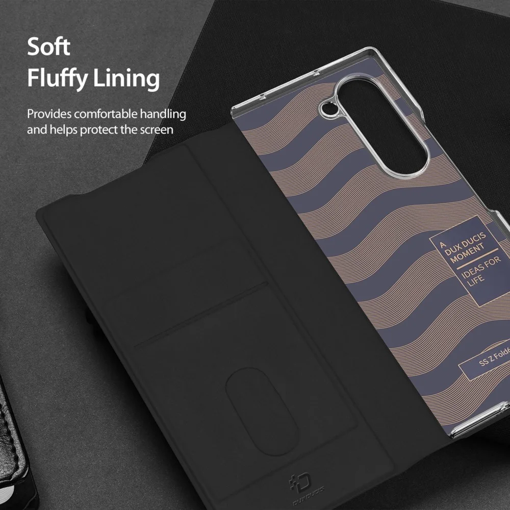 Dux Ducis Bril Samsung Galaxy Z Fold 5 Hoesje Back Cover Zwart afbeelding 7