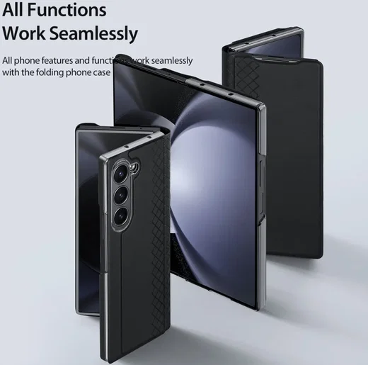 Dux Ducis Bril Samsung Galaxy Z Fold 5 Hoesje Back Cover Zwart afbeelding 10