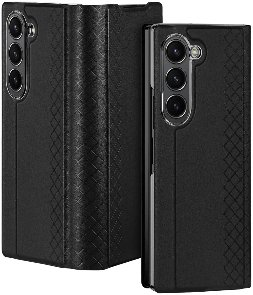 Dux Ducis Bril Samsung Galaxy Z Fold 5 Hoesje Back Cover Zwart afbeelding 2
