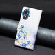 Oppo A17 Hoesje Portemonnee Book Case Bloemen Print afbeelding 5