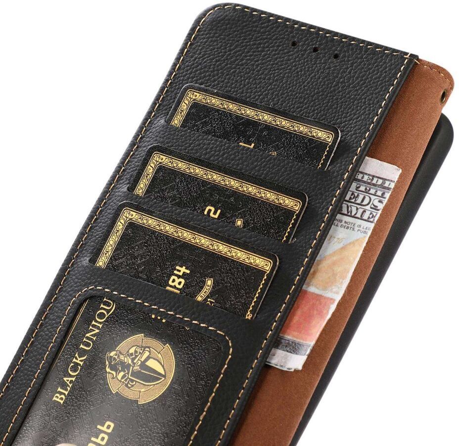 Samsung Galaxy S23 Ultra Hoesje RFID Portemonnee Book Case Zwart afbeelding 5
