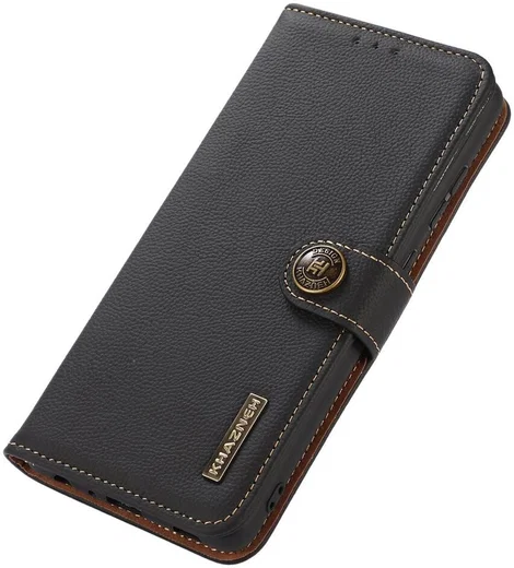 Samsung Galaxy S23 Ultra Hoesje RFID Portemonnee Book Case Zwart afbeelding 6