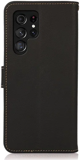 Samsung Galaxy S23 Ultra Hoesje RFID Portemonnee Book Case Zwart afbeelding 8