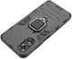 Oppo A17 Hoesje met Magnetische Kickstand Ring Zwart afbeelding 4