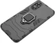 Oppo A17 Hoesje met Magnetische Kickstand Ring Zwart afbeelding 5