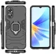 Oppo A17 Hoesje met Magnetische Kickstand Ring Zwart afbeelding 8
