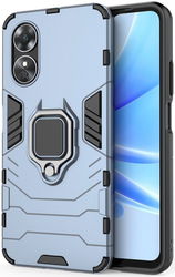 Oppo A17 Hoesje met Magnetische Kickstand Ring Blauw afbeelding