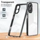 Oppo A17 Hoesje Schokbestendig Back Cover Transparant Zwart afbeelding 6
