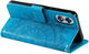 Oppo A17 Hoesje Mandala Book Case met Pasjeshouder Blauw afbeelding 4