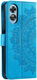 Oppo A17 Hoesje Mandala Book Case met Pasjeshouder Blauw afbeelding 7