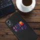 Oppo A17 Hoesje met Kaarthouder Back Cover Zwart afbeelding 4