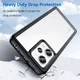 Xiaomi Redmi Note 12 Pro Plus Hoesje Acryl Back Cover Zwart afbeelding 3