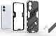 Oppo A17 Hoesje Shockproof Kickstand Back Cover Zwart afbeelding 6