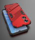 Oppo A17 Hoesje Shockproof Kickstand Back Cover Rood afbeelding 4
