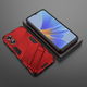 Oppo A17 Hoesje Shockproof Kickstand Back Cover Rood afbeelding 5