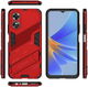 Oppo A17 Hoesje Shockproof Kickstand Back Cover Rood afbeelding 6