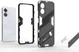 Oppo A17 Hoesje Shockproof Kickstand Back Cover Blauw afbeelding 7