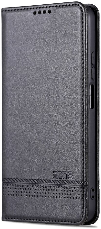 AZNS Oppo A17 Hoesje Wallet Book Case Kunstleer Zwart afbeelding 7
