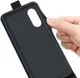 Oppo A58 5G / A78 5G Hoesje Verticale Flip Wallet Case Kunstleer Zwart afbeelding 5