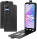 Oppo A58 5G / A78 5G Hoesje Verticale Flip Wallet Case Kunstleer Zwart afbeelding 4