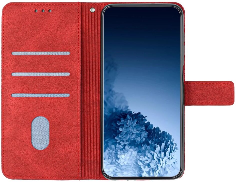 Samsung Galaxy A34 Hoesje Mandala Book Case met Pasjeshouder Rood afbeelding 4