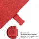 Samsung Galaxy A34 Hoesje Mandala Book Case met Pasjeshouder Rood afbeelding 7
