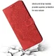 Samsung Galaxy A34 Hoesje Mandala Book Case met Pasjeshouder Rood afbeelding 8