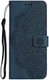 Samsung Galaxy A34 Hoesje Mandala Book Case met Pasjeshouder Blauw afbeelding 2