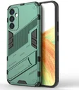 Samsung Galaxy A34 Hoesje Shockproof Kickstand Back Cover Groen