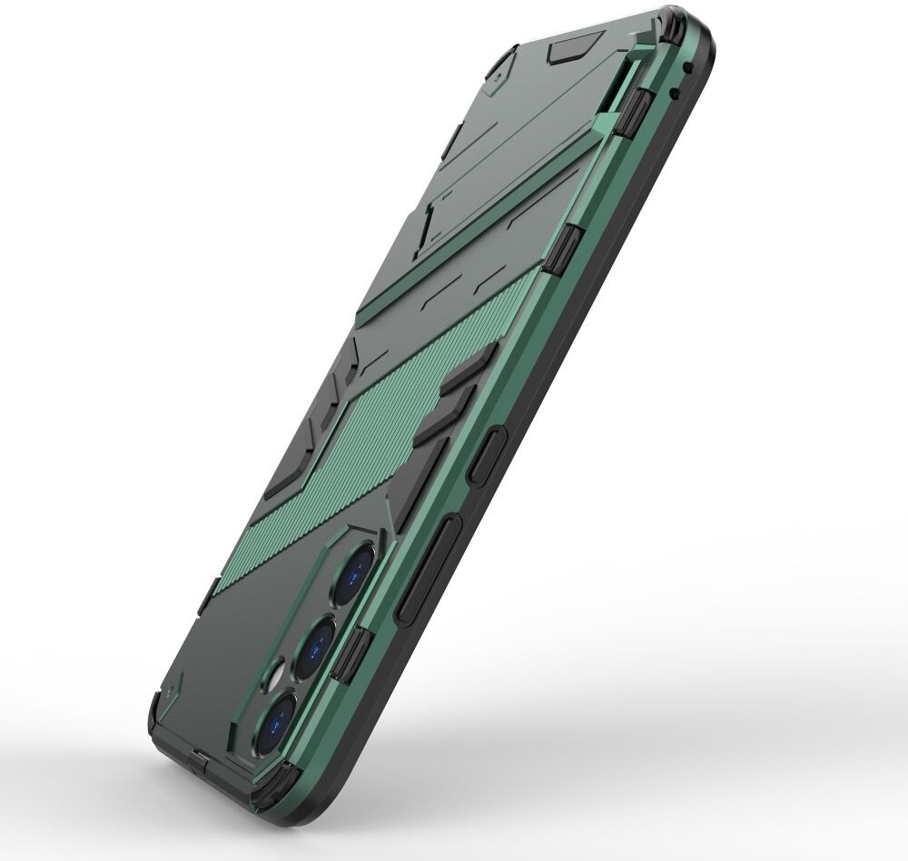 Samsung Galaxy A34 Hoesje Shockproof Kickstand Back Cover Groen afbeelding 3