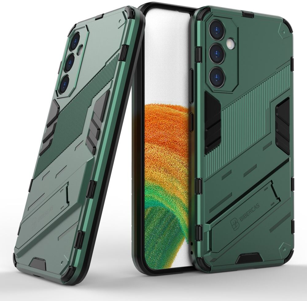 Samsung Galaxy A34 Hoesje Shockproof Kickstand Back Cover Groen afbeelding 6