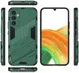 Samsung Galaxy A34 Hoesje Shockproof Kickstand Back Cover Groen afbeelding 7
