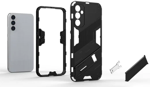 Samsung Galaxy A34 Hoesje Shockproof Kickstand Back Cover Groen afbeelding 8