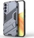 Samsung Galaxy A34 Hoesje Shockproof Kickstand Back Cover Blauw