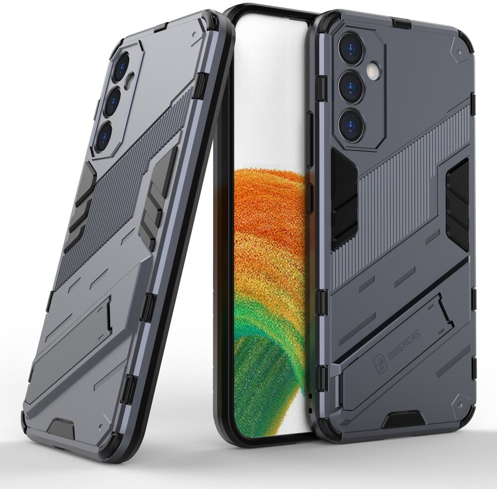 Samsung Galaxy A34 Hoesje Shockproof Kickstand Back Cover Blauw afbeelding 6