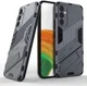 Samsung Galaxy A34 Hoesje Shockproof Kickstand Back Cover Blauw afbeelding 6
