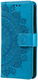 Oppo A58 5G / A78 5G Hoesje Mandala Book Case met Pasjeshouder Blauw afbeelding 5