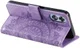 Oppo A58 5G / A78 5G Hoesje Mandala Book Case met Pasjeshouder Paars afbeelding 4