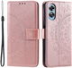 Oppo A58 5G / A78 5G Hoesje Mandala Book Case met Pasjeshouder Roze