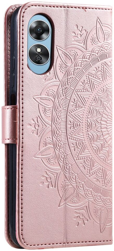Oppo A58 5G / A78 5G Hoesje Mandala Book Case met Pasjeshouder Roze afbeelding 6