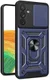 Samsung Galaxy A34 Hoesje met Camera Slider en Kickstand Ring Blauw afbeelding 1