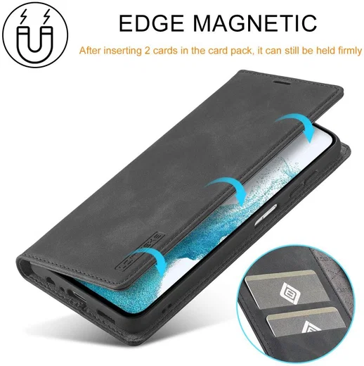 LC.IMEEKE Samsung Galaxy A34 Hoesje Wallet Book Case Zwart afbeelding 4