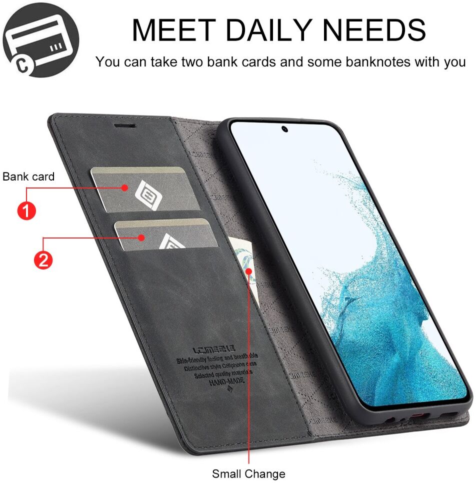 LC.IMEEKE Samsung Galaxy A34 Hoesje Wallet Book Case Zwart afbeelding 6
