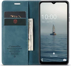 CaseMe 013 Samsung Galaxy A34 Hoesje Book Case met Pasjeshouder Blauw afbeelding