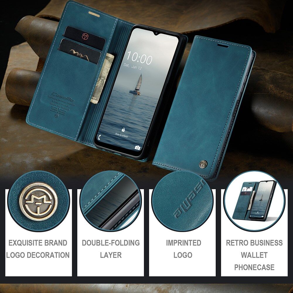CaseMe 013 Samsung Galaxy A34 Hoesje Book Case met Pasjeshouder Blauw afbeelding 5