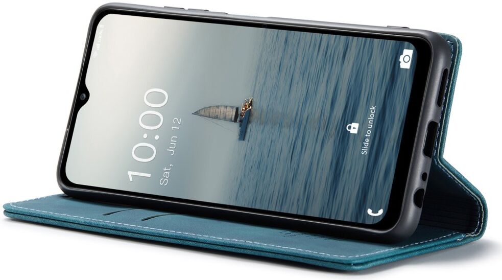CaseMe 013 Samsung Galaxy A34 Hoesje Book Case met Pasjeshouder Blauw afbeelding 8