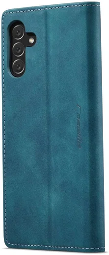 CaseMe 013 Samsung Galaxy A34 Hoesje Book Case met Pasjeshouder Blauw afbeelding 9