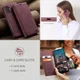 CaseMe 013 Samsung Galaxy A34 Hoesje Book Case met Pasjeshouder Rood afbeelding 6